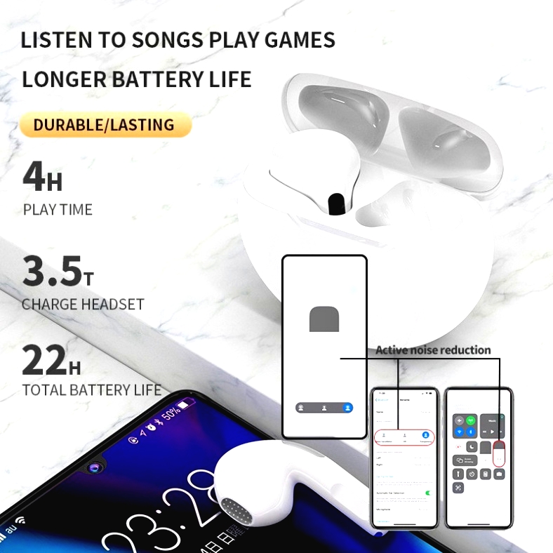 Tai Nghe Bluetooth Không Dây Pro 6, Bản Quốc tế Âm Thanh Chuẩn HIFI Dùng Cho Mọi Thiết Bị, Bảo Hành Lỗi Đổi Mới HOT